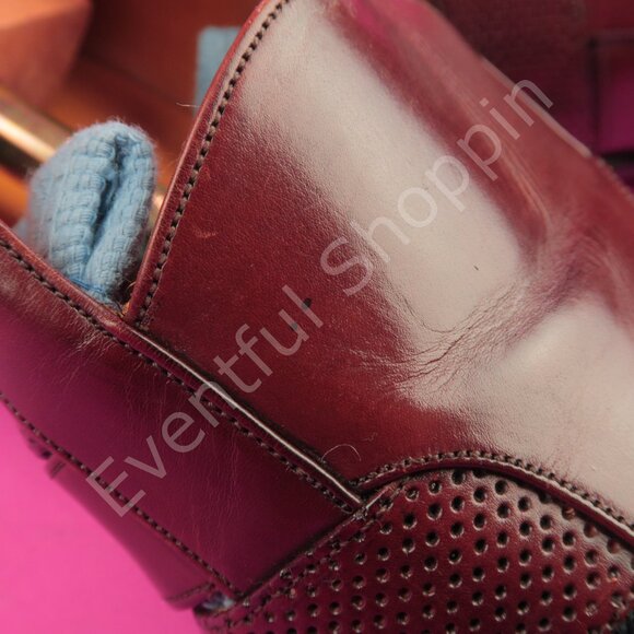 Mezlan Shoes Mens 16 M Brown Woven Fisherman Perforated Driving Dress Loafers - Picture 14 of 16